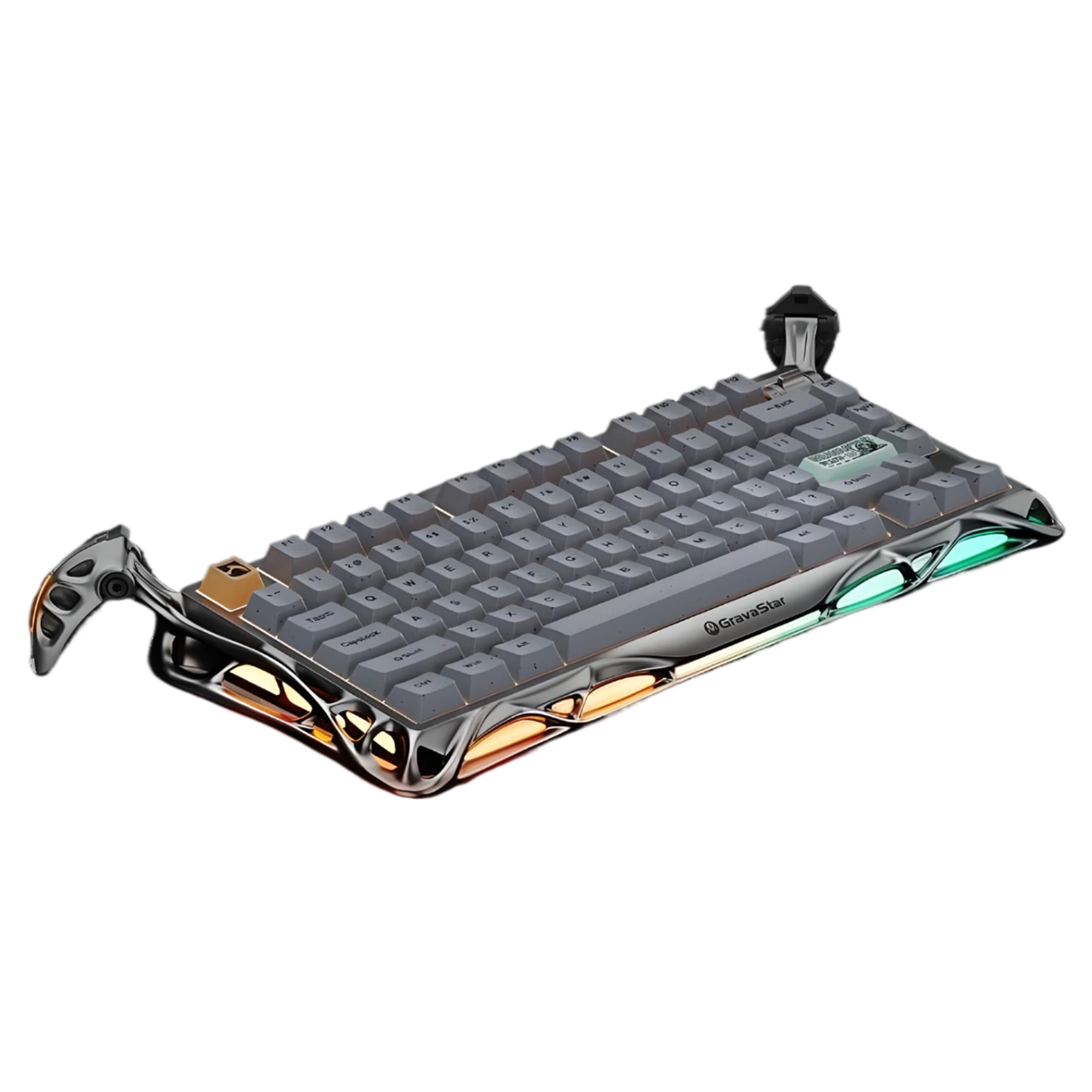 Клавиатура GravaStar Mercury K1 Pro Concrete с комбинированным подключением Gray (2485620839)