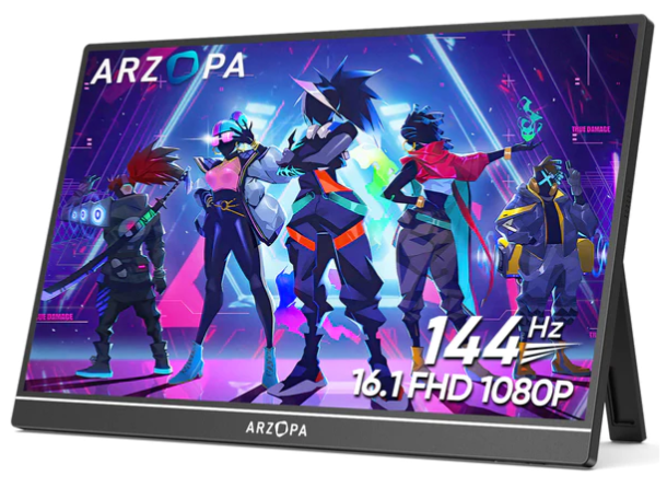 Монітор портативний ігровий Arzopa Z1FC 16,1" 144Hz 100% sRGB 1920х1080 IPS (0326)