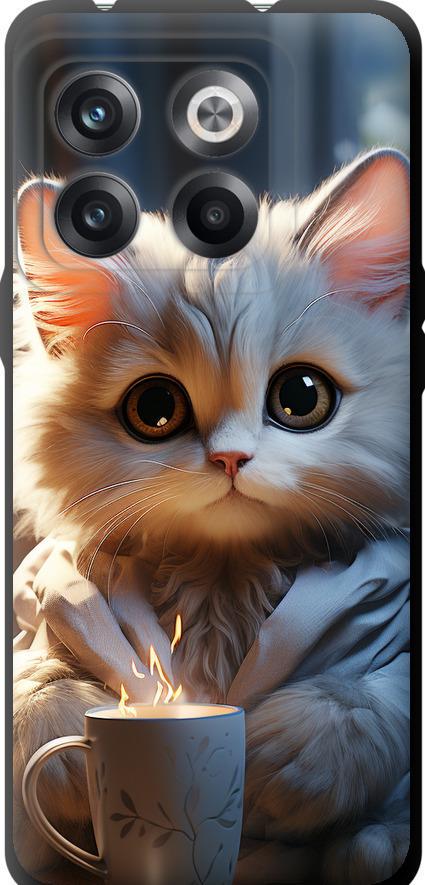 Чехол на OnePlus 10T White cat (5646b-2647-42517)