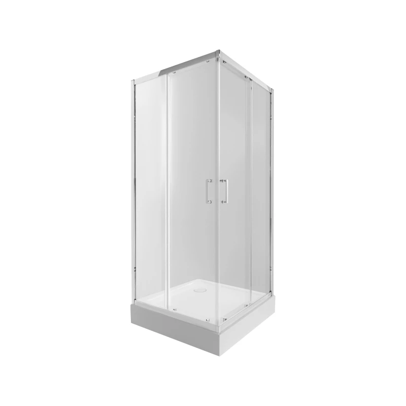 Душевая кабина Taurus CRM1099SC6 Clear 2020x900x900 мм с поддоном Tern 309912C 90x90x12 см с сифоном