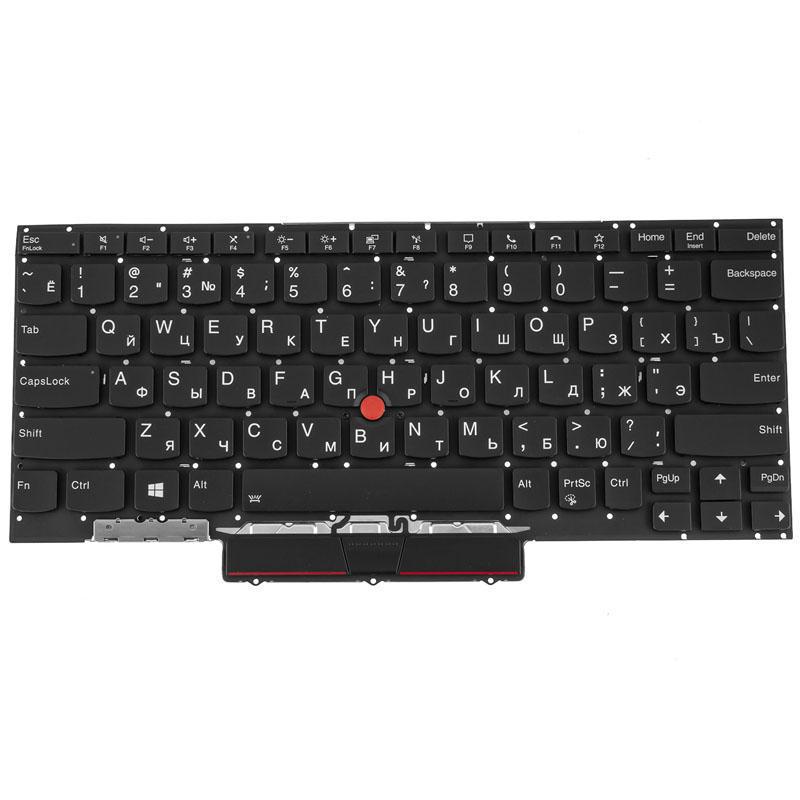 Клавиатура для ноутбука Lenovo ThinkPad X1 Nano gen 1 rus без фрейма/подсветка клавиш Black (183043)