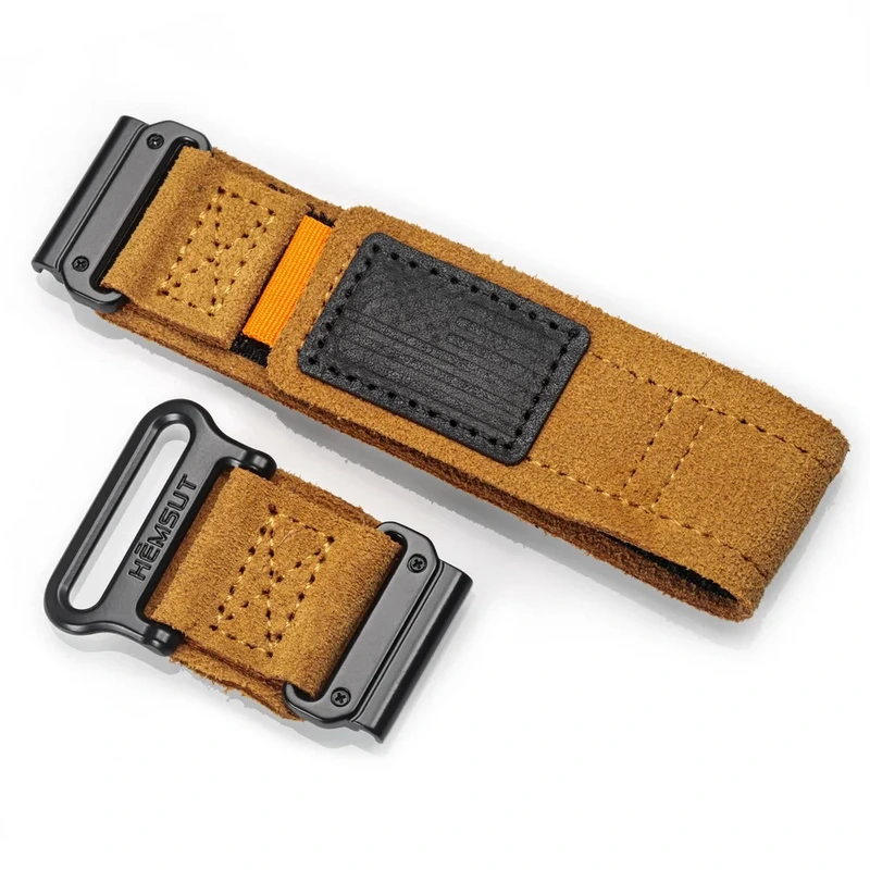 Ремінець для годинника Hemsut HGA143 Suede Leather Garmin Whisky 22 мм (4146) Ремінець для годинника Hemsut HGA143 Suede Leather Garmin Whisky 22 мм (4146)