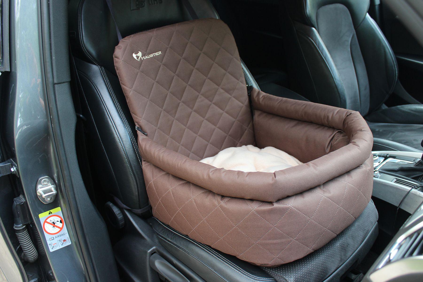 Автокрісло для Собак Haustier Elegant Brown M 45x45x24x52см (HT2-2-058) - фото 3 Автокрісло для Собак Haustier Elegant Brown M 45x45x24x52см (HT2-2-058) - фото 3