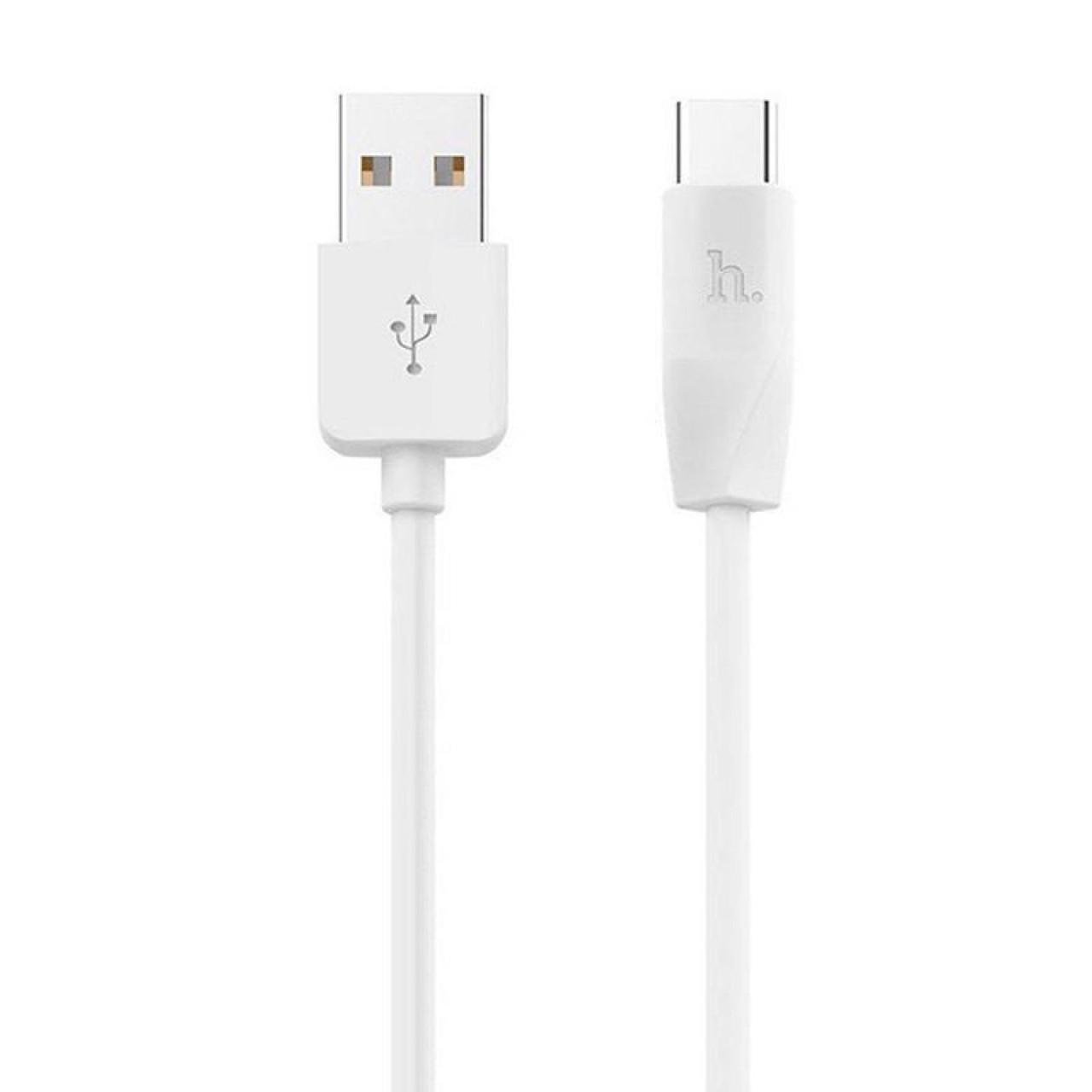Кабель для зарядки и передачи данных Hoco X1 USB to USB Type C 1 м Белый Кабель для зарядки и передачи данных Hoco X1 USB to USB Type C 1 м Белый