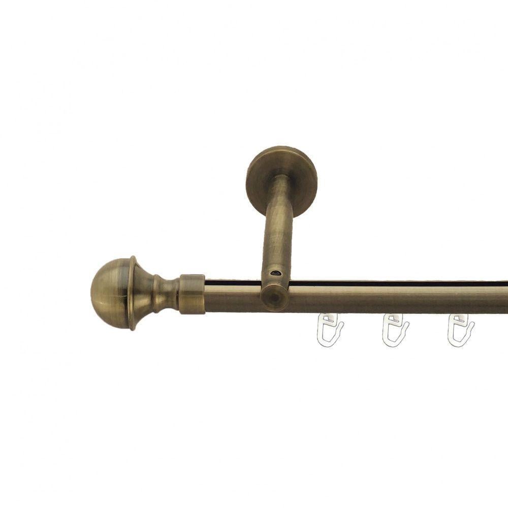 Карниз Orvit Бостон однорядный профильный 16 мм 240 см Антик (7217959)