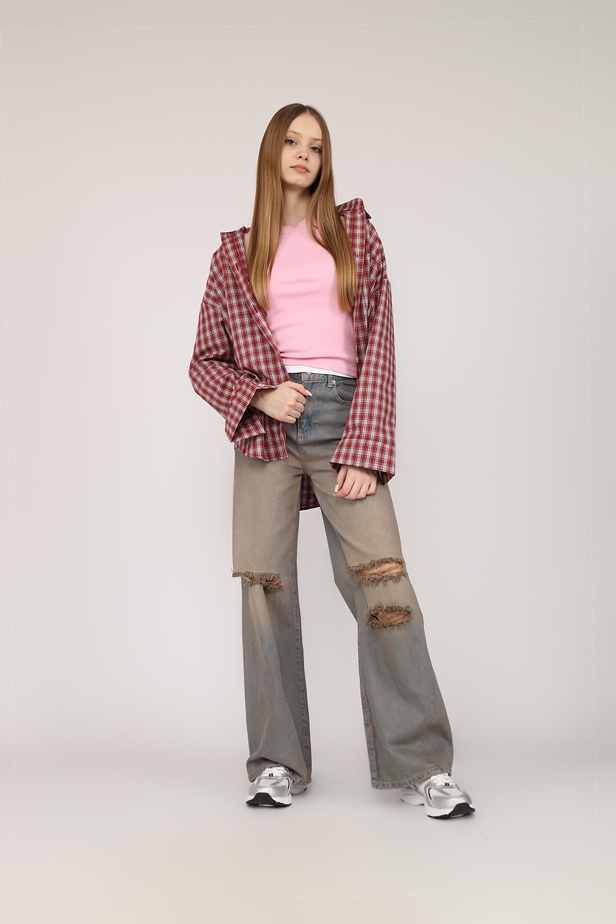 Джинсы женские Baggy ЦБ-00273489 р. 46 Голубой (SKT001055115) Джинсы женские Baggy ЦБ-00273489 р. 46 Голубой (SKT001055115)