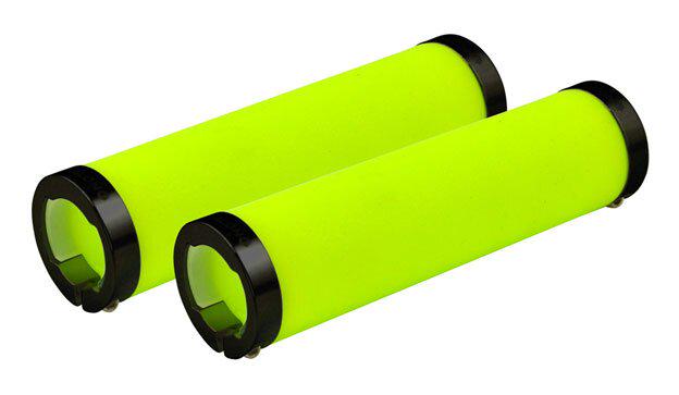 Ручки керма Longus Fluo замок Neone 130 мм Жовтий (38245)