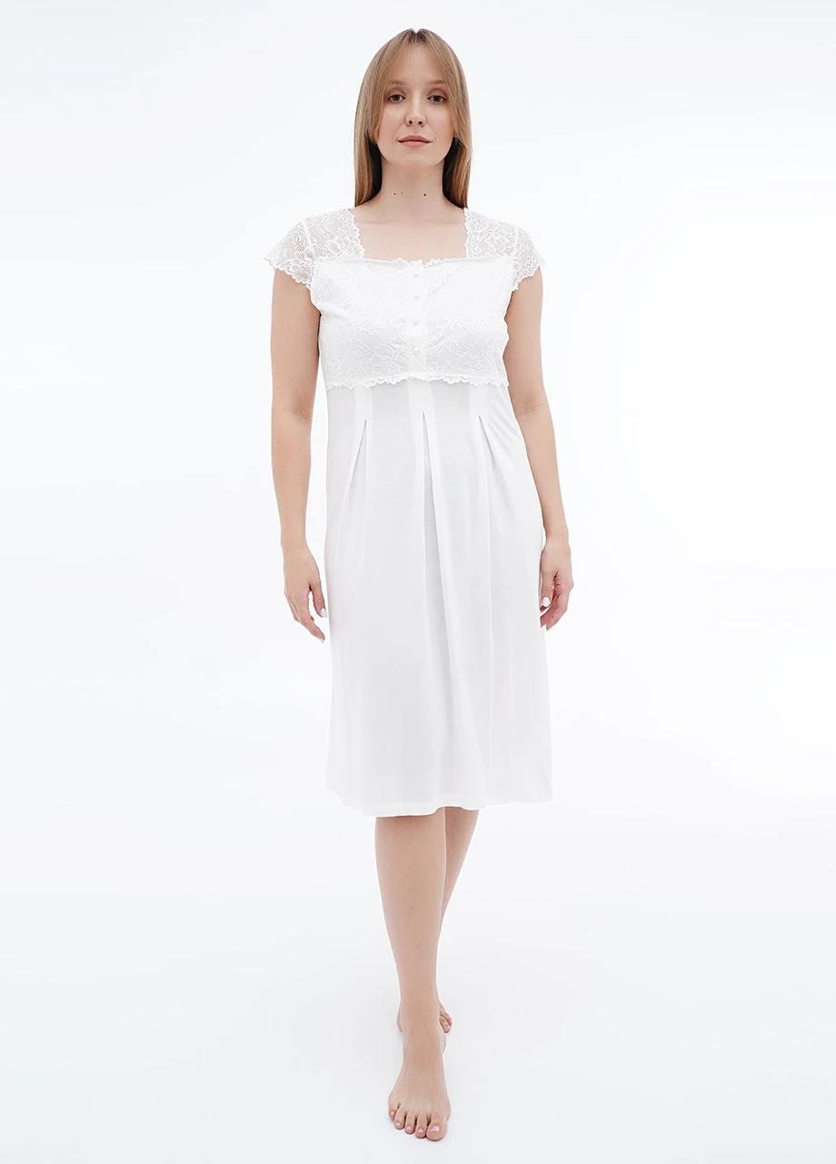 Комплект халат/ночная рубашка женский Cotpark L Белый (16205-02-L) - фото 4 Комплект халат/ночная рубашка женский Cotpark L Белый (16205-02-L) - фото 4