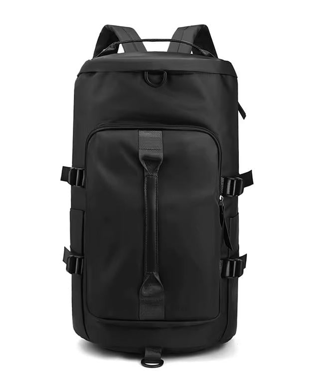 Спортивная сумка с отделом для обуви дорожная из нейлона 30 литров Черный - фото 6