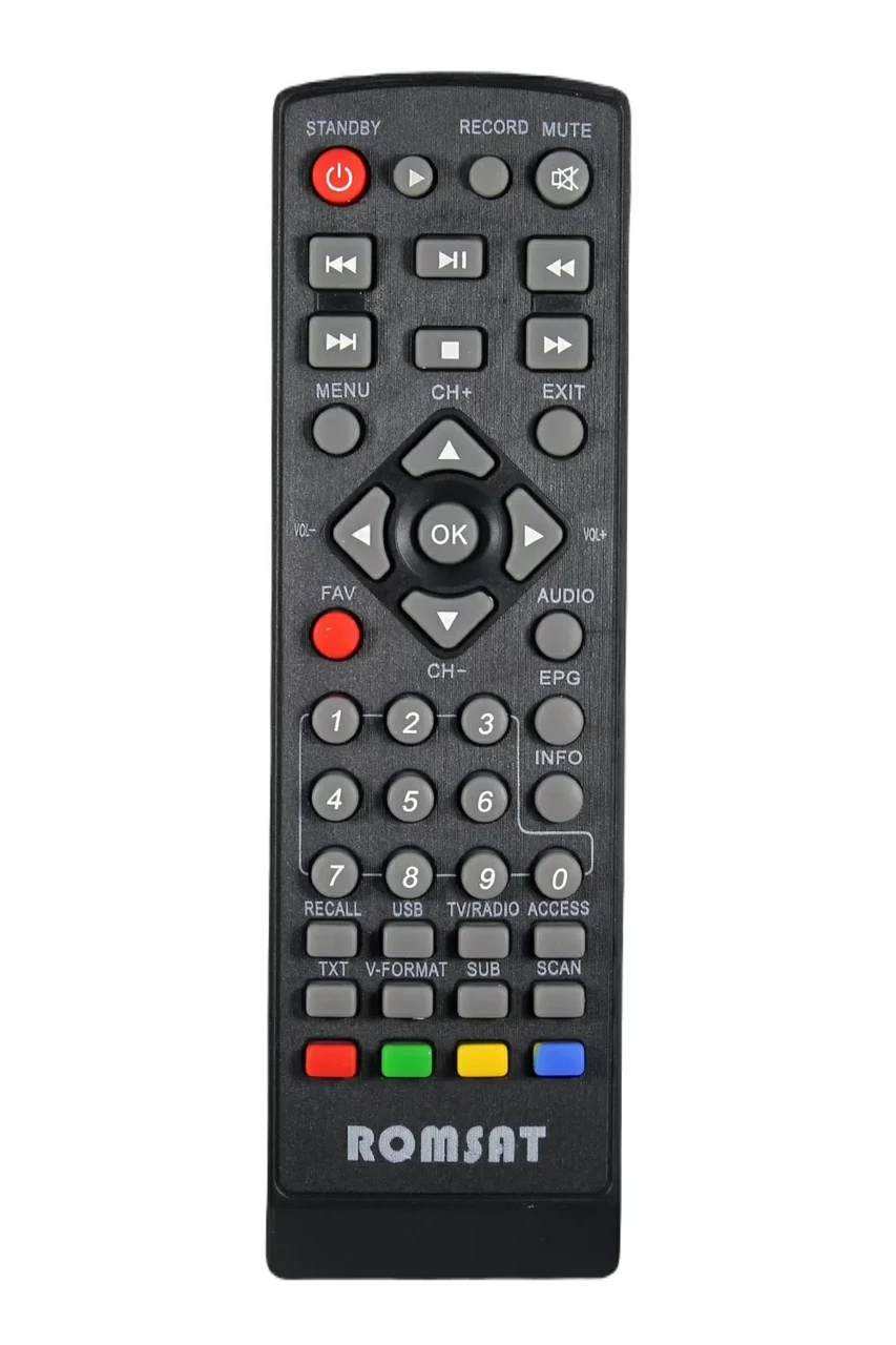 Пульт для DVB-T2 тюнера Romsat ULTRA