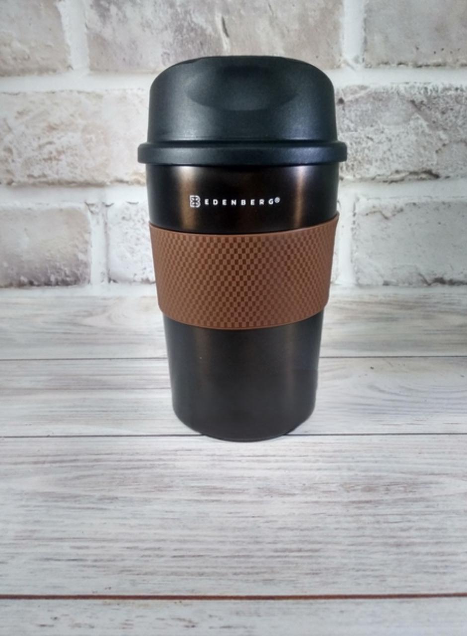 Термокружка Edenberg EB-639-B нержавеющая вакуумная сталь 330 мл Коричневый (EB-639-B)
