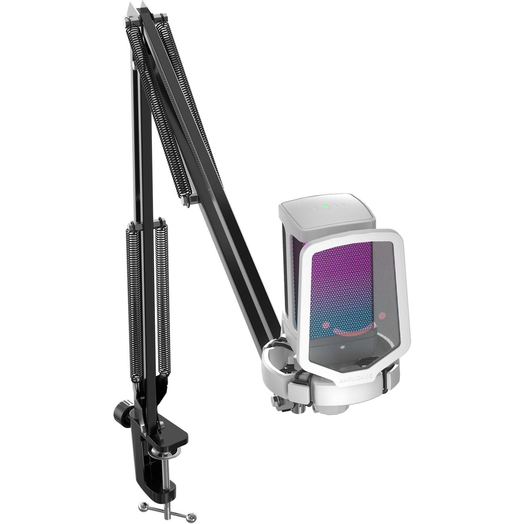 Мікрофон конденсаторний Fifine Q6TW USB кардіоїдний RGB White (30674526) - фото 3