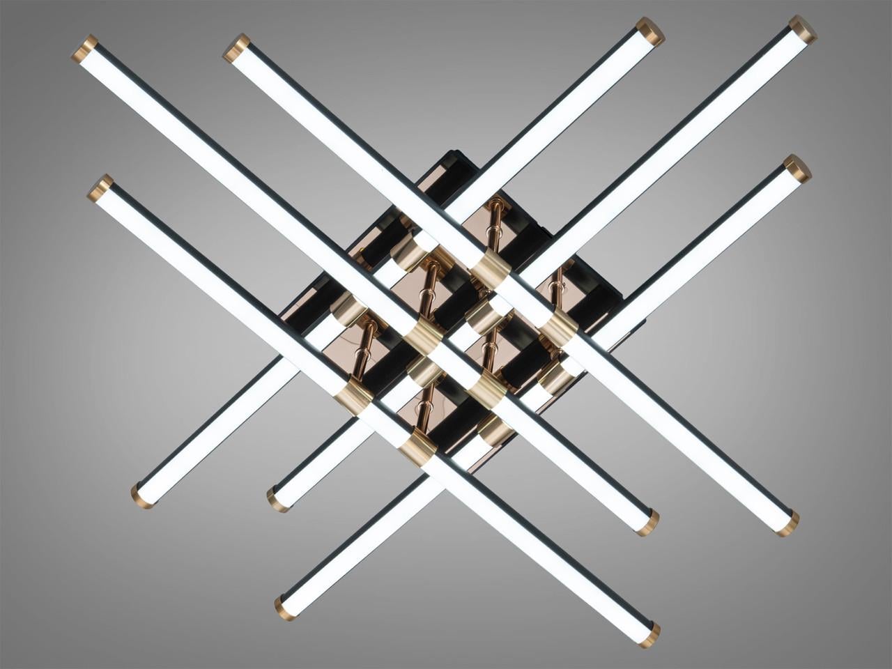 Люстра світлодіодна стельова для вітальні Diasha SX8255/6BK 80 Вт Чорний (2918714008) Люстра світлодіодна стельова для вітальні Diasha SX8255/6BK 80 Вт Чорний (2918714008)