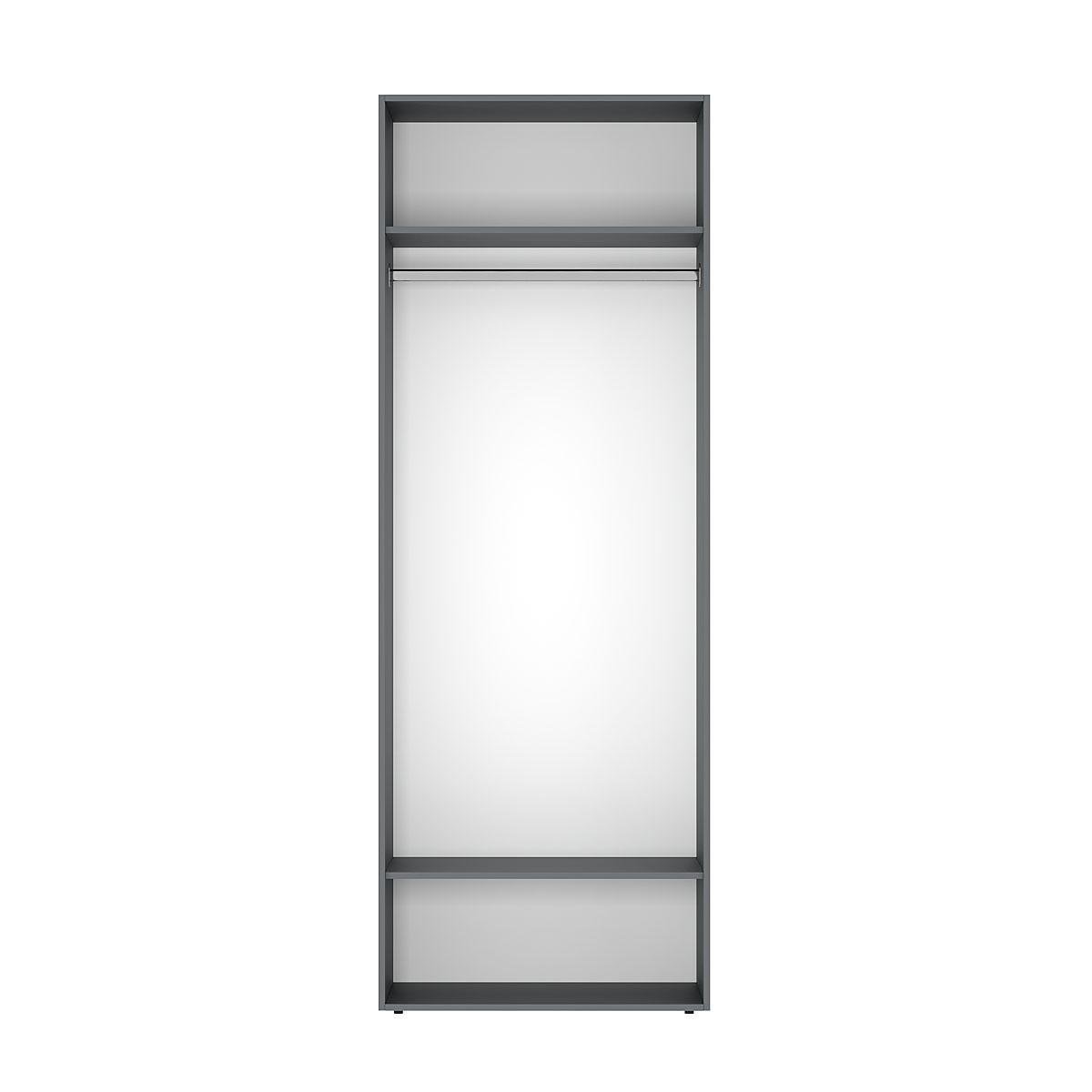 Шкаф распашной ART IN HEAD №1 Light 800x500x2200 мм Графит серый (GALT11070000000) - фото 2 Шкаф распашной ART IN HEAD №1 Light 800x500x2200 мм Графит серый (GALT11070000000) - фото 2
