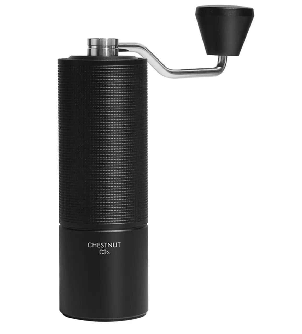 Кофемолка ручная Timemore C3S Chestnut Grinder со стальными жерновами (C3S-BLACK)