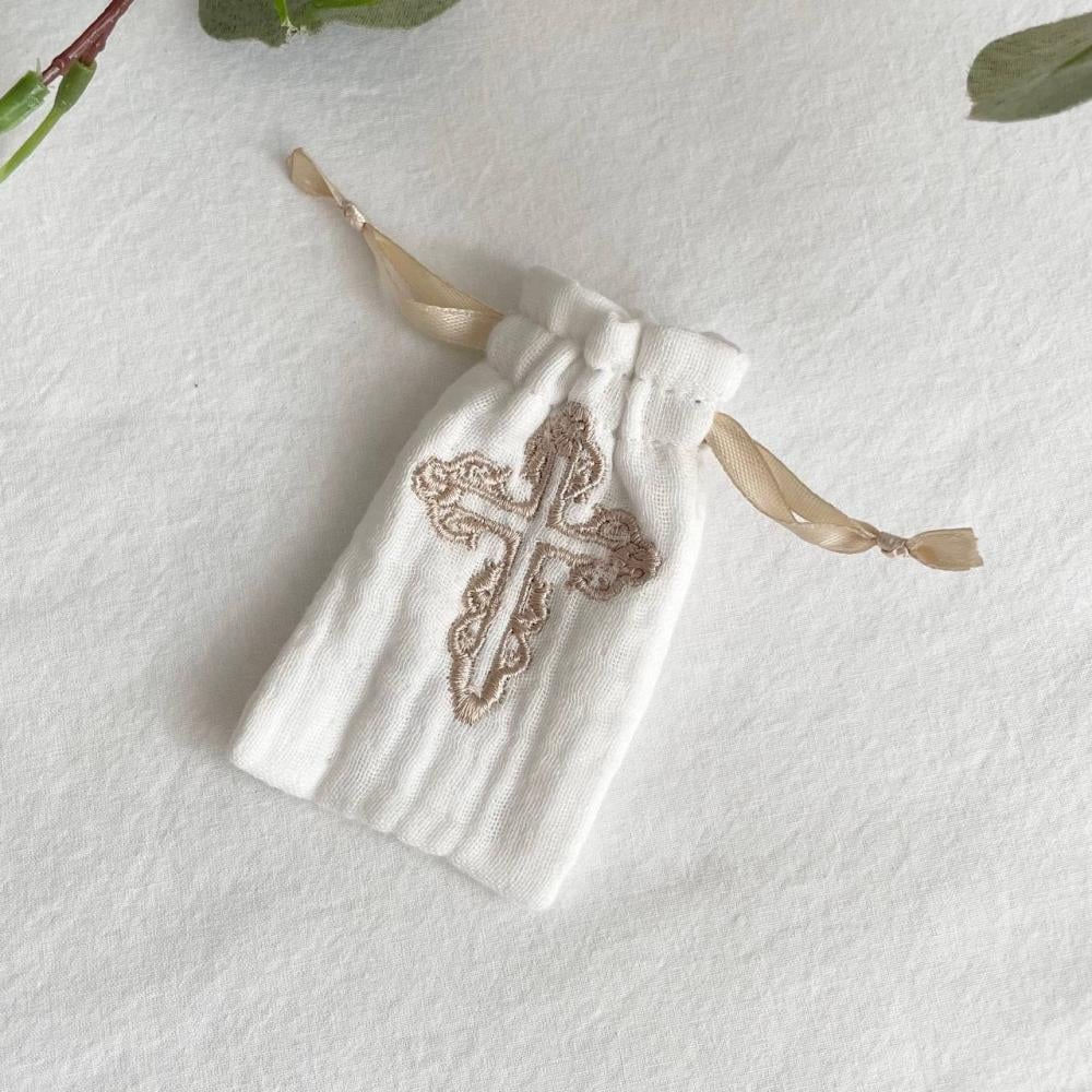 Мешочек из муслина для первого локона ребенка Молочный (1696) Мешочек из муслина для первого локона ребенка Молочный (1696)