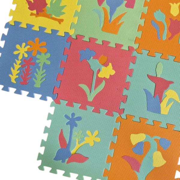 Коврик мозаика с принтом растений Разноцветный (M 0386) - фото 6 Коврик мозаика с принтом растений Разноцветный (M 0386) - фото 6