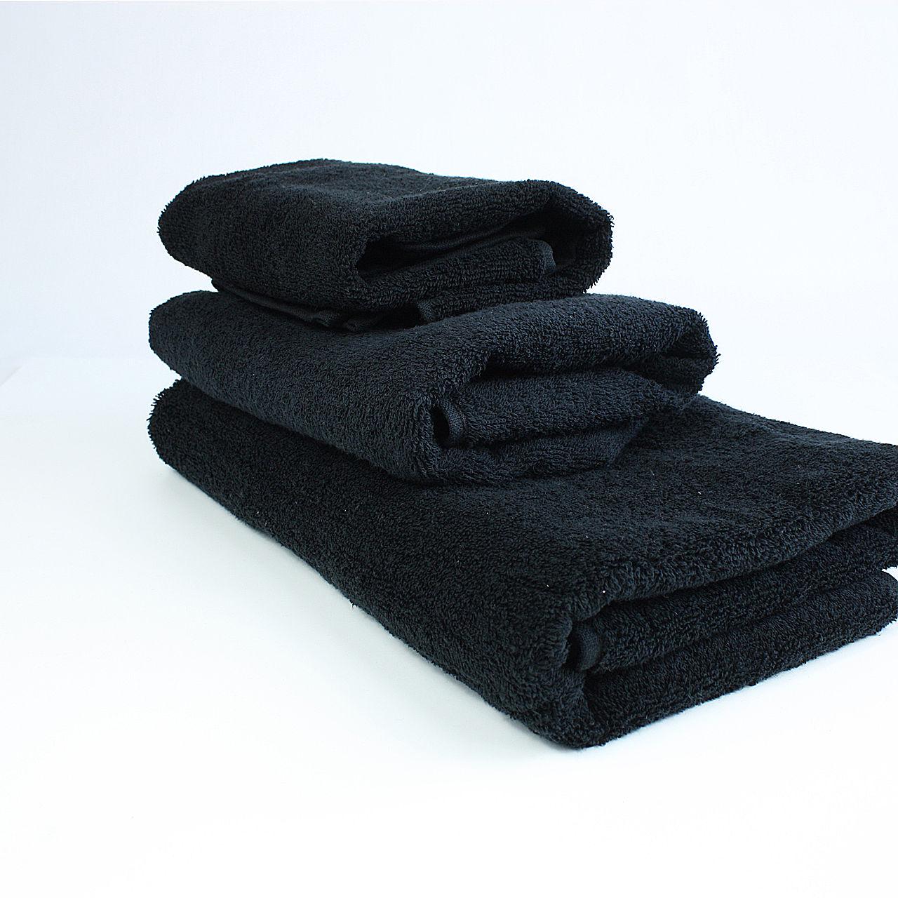 Набір махрових рушників БС0002 40х70 см/50х90 см/70х140 см Чорний (138485) - фото 3 Набір махрових рушників БС0002 40х70 см/50х90 см/70х140 см Чорний (138485) - фото 3