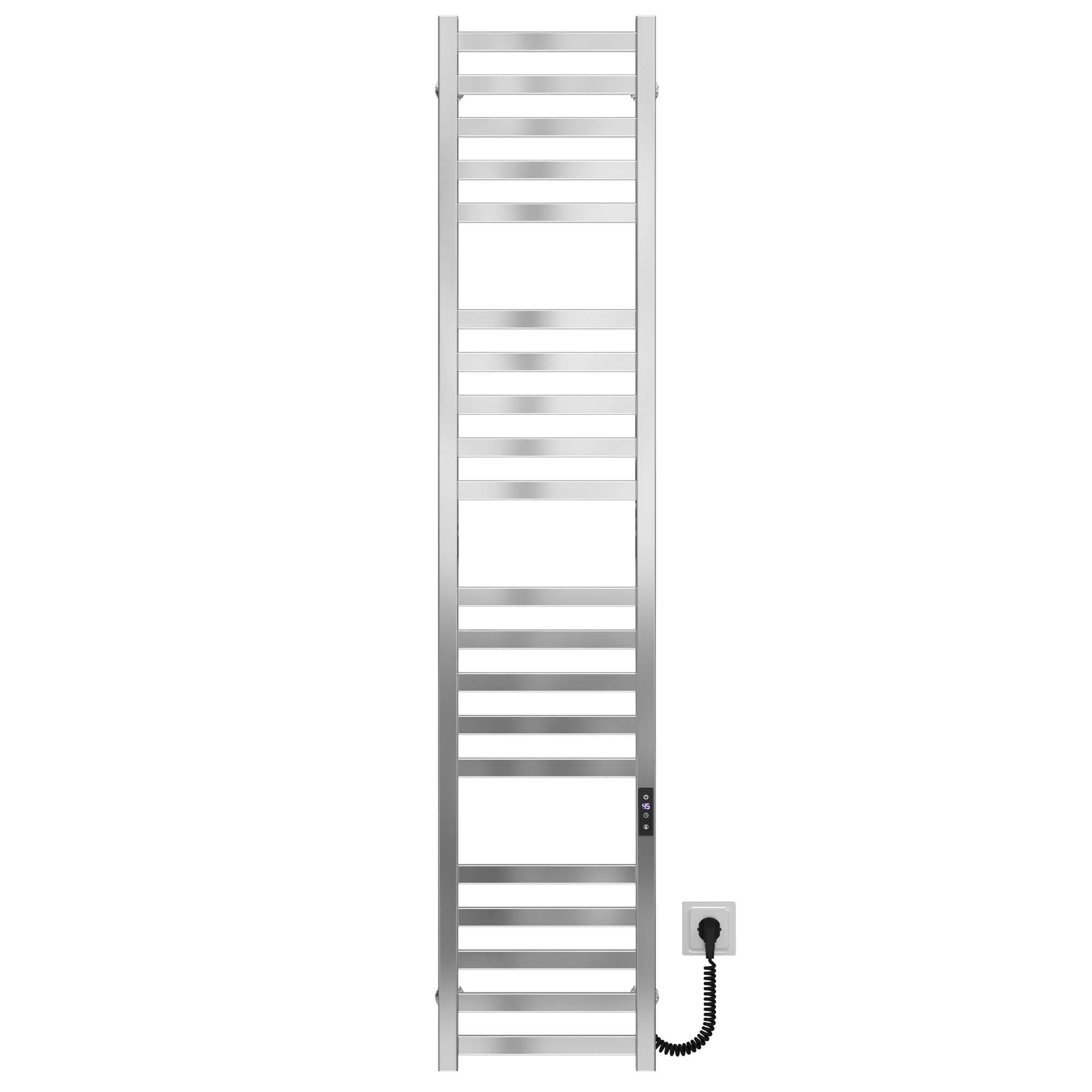 Полотенцесушитель электрический Deffi Magnus П20 JD04 правое подключение нержавеющая сталь 300х1600 мм Хром (A.MA.160.30.20.ECR2)