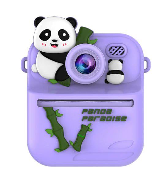 Електронна міні-камера дитяча S1 Панда з миттєвим друком Фіолетовий (31055256)