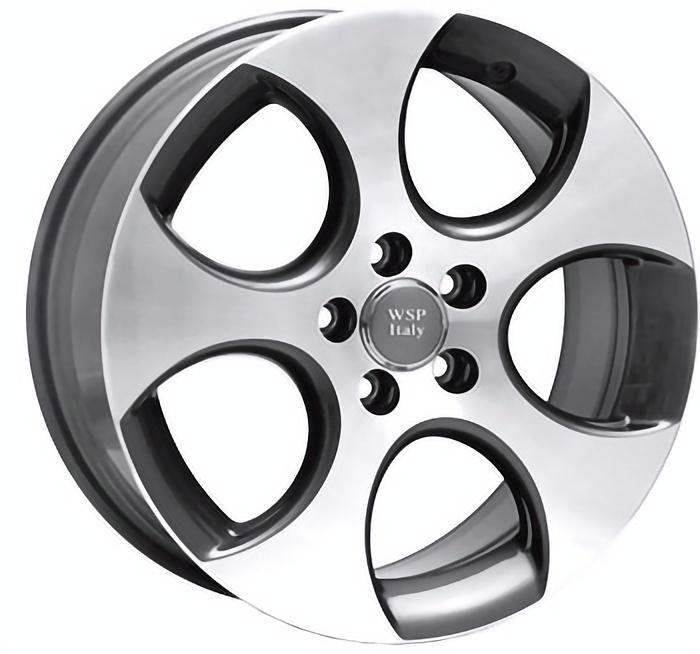Литые диски WSP Italy Volkswagen W444 Ciprus 7x16 5x112 ET42 DIA57,1 Anthracite polished