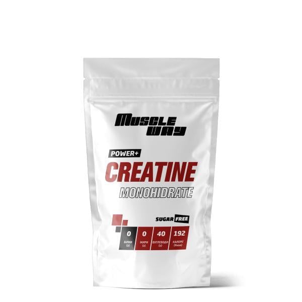 Креатин моногидрат порошковый MuscleWay Creatine Monohidrate POWER+ 99,9% на 50 порций 250 г Банан (124-125-cre-mw-rs250-6)