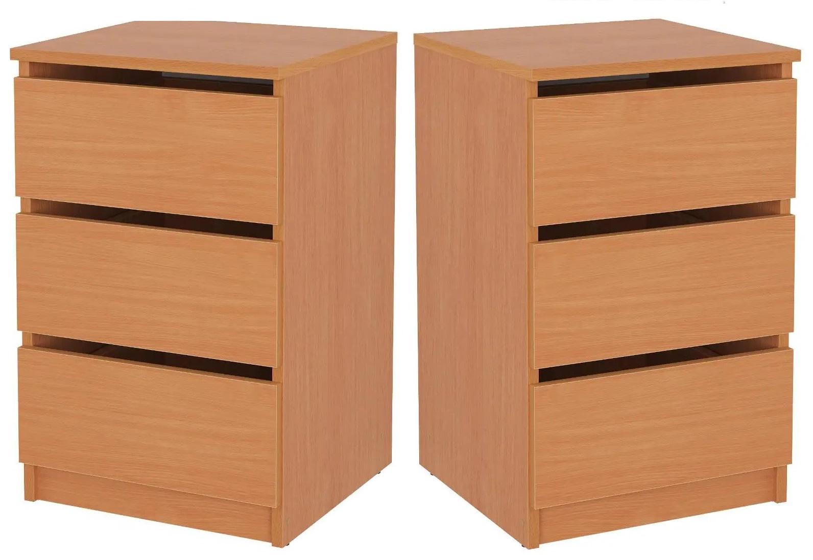 Тумба приліжкова комплект 2 шт. Компаніт ПКТ-11 Бук (26657707)