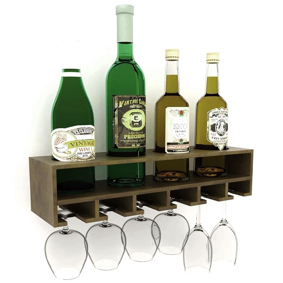 Полка для вина настенная из дерева Сакура Мускат (ПНК-005907)