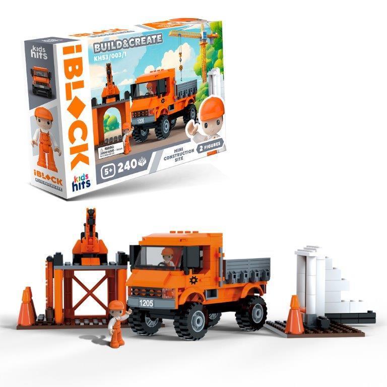 Конструктор пластиковый Iblock Build&create Mini construction site 240 дет. 32x5x21,5 см (2517090983) Конструктор пластиковый Iblock Build&create Mini construction site 240 дет. 32x5x21,5 см (2517090983)