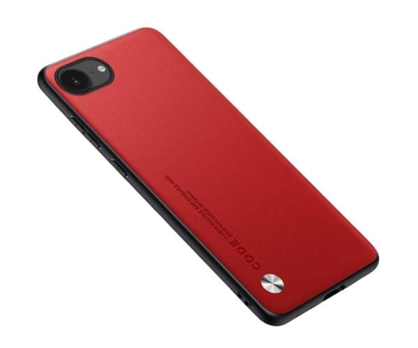 Шкіряний чохол - накладка CODE Tactile Experience для iPhone 16e Червоний