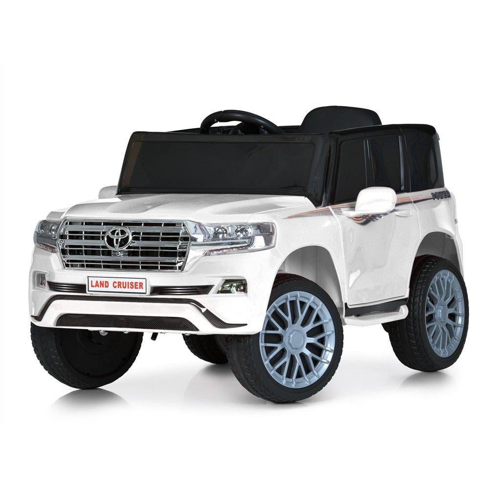 Детский электромобиль джип Toyota Land Cruiser Bambi M 6130EBLR-1 Белый (1577747713)