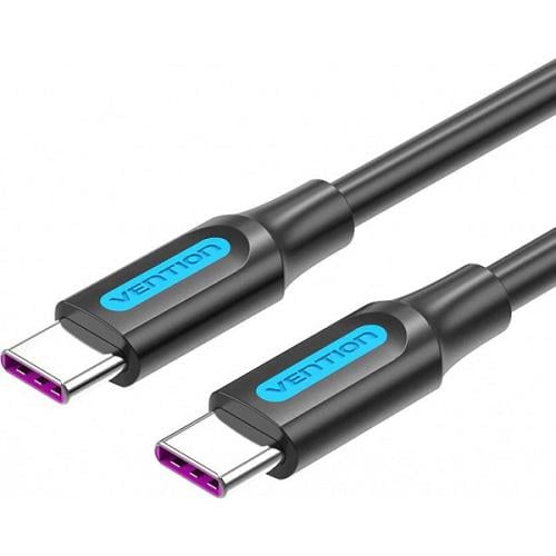 Кабель Vention COSBF USB 2.0 C Male to Male Cable PVC Type 60 W 1 м Black (601893)