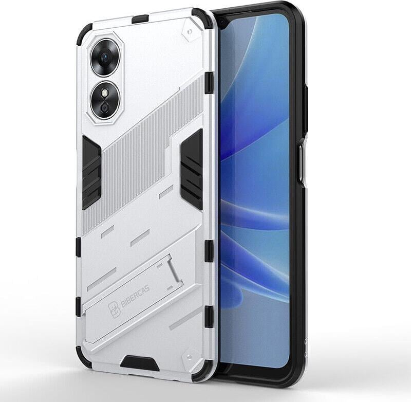 Защитный чехол BIBERCAS для OPPO A17 (с подставкой) White (31136-29)