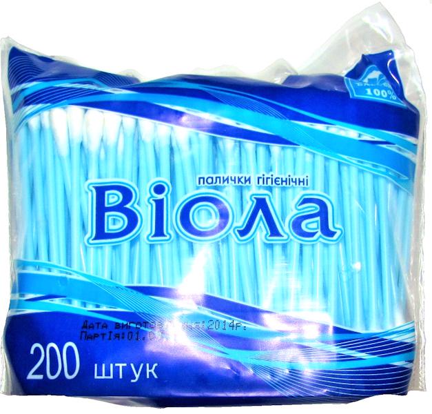 Палочки гигиенические Виола BI-200 200 шт.