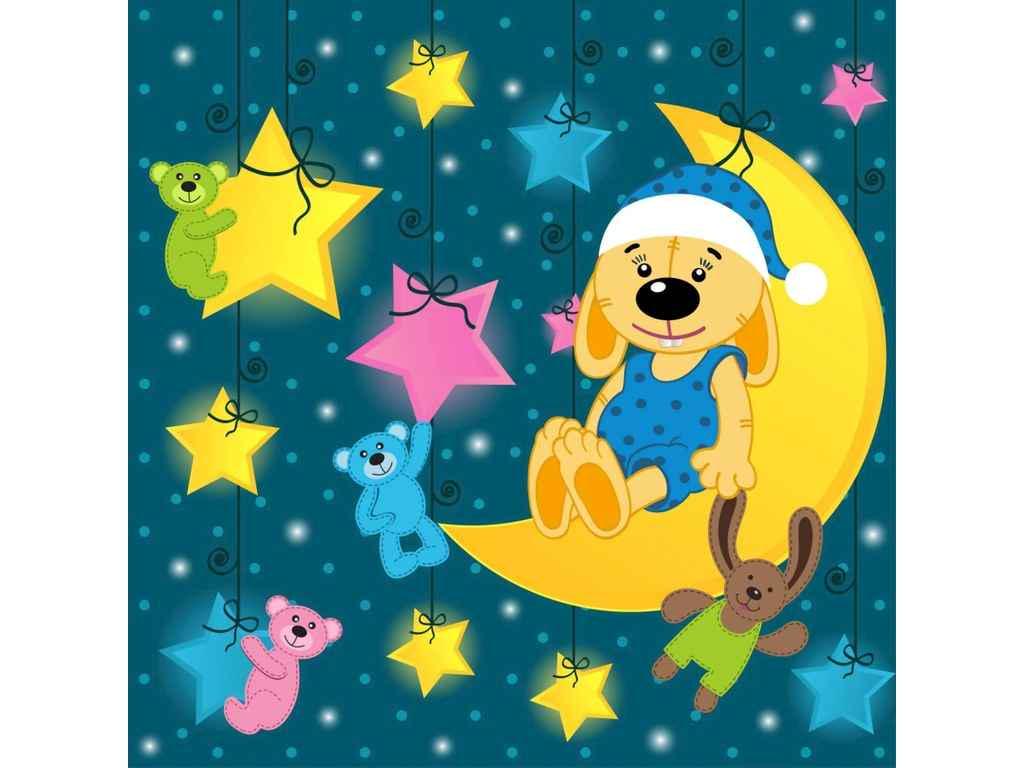 Картина по номерам Strateg Сладкие сны зайки 30х30 см (ES179)