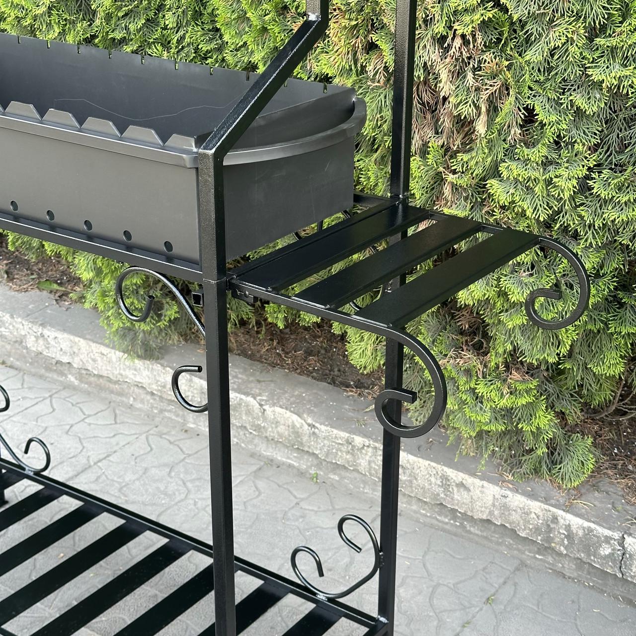 Мангал Metalzavod Зевс на 12 шампурів 3 мм з дахом 134х115х221,4 см (MD12-3-DAH) - фото 6 Мангал Metalzavod Зевс на 12 шампурів 3 мм з дахом 134х115х221,4 см (MD12-3-DAH) - фото 6