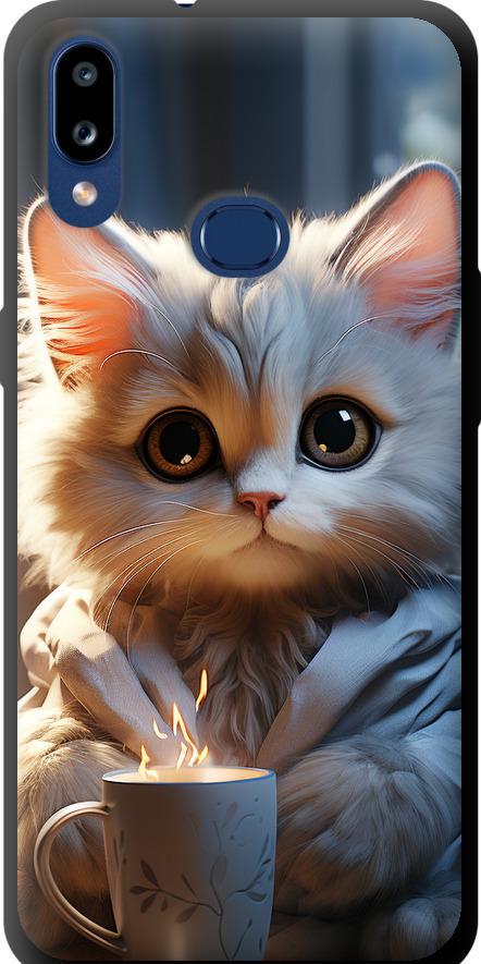 Чехол на Samsung Galaxy A10s A107F White cat (5646b-1776-42517)