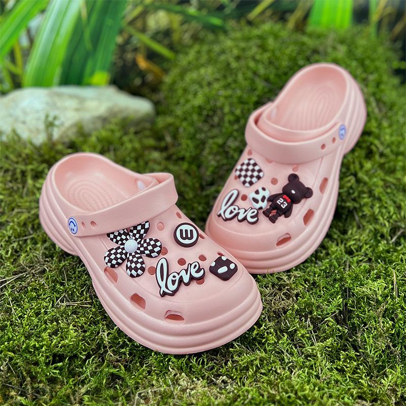 Крокси жіночі Е-0010212-4 з джибітсами р. 37 23,5 см Рожевий (77034856)