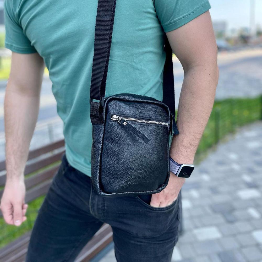 Сумка из натуральной кожи Черный (119530) - фото 25 Сумка из натуральной кожи Черный (119530) - фото 25