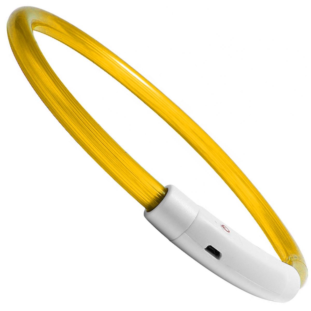 Ошейник iPets LC-01 с LED свечением L Желтый