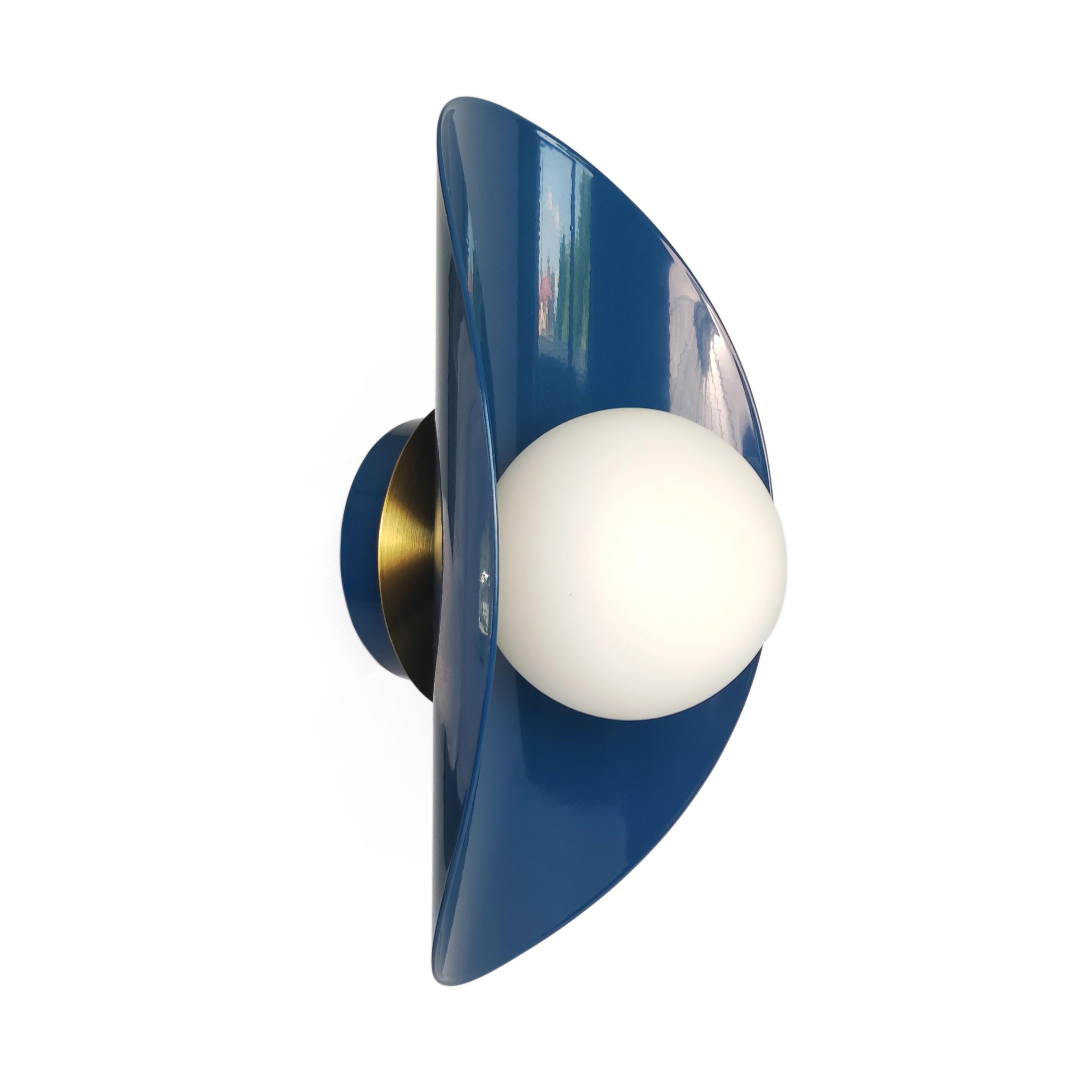 Настенный светильник Gaff Design с деталями из латуни Синий (BRASS44) - фото 2