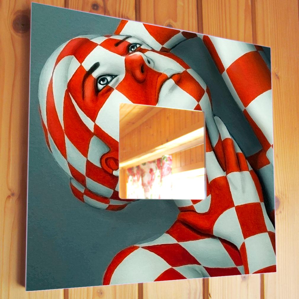 Зеркало декоративное Абстракция 260х260 мм (M00163)