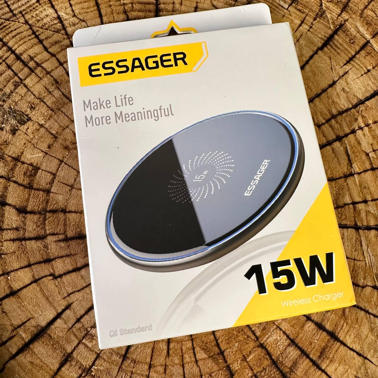 Зарядка для телефона беспроводная Essager 15 Вт с подключением USB type C - фото 2 Зарядка для телефона беспроводная Essager 15 Вт с подключением USB type C - фото 2