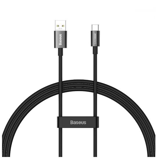 Кабель BASEUS Superior Series Fast Charging Data Type-C 65W 1 м Black (CAYS000901)