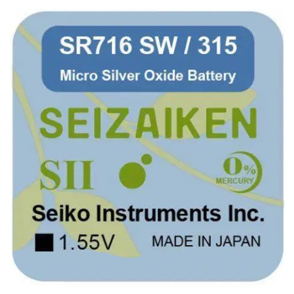 Батарейка таблетка Seizaiken 1 шт. 315 (SR716SW) - фото 2 Батарейка таблетка Seizaiken 1 шт. 315 (SR716SW) - фото 2