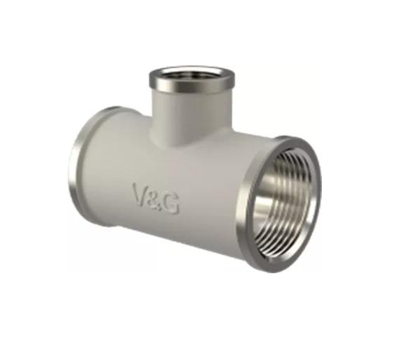 Тройник V&G VALOGIN VG-202202 латунь внутренняя-внутренняя-внутренняя 1 1/2"x1"x1 1/2" (156446)