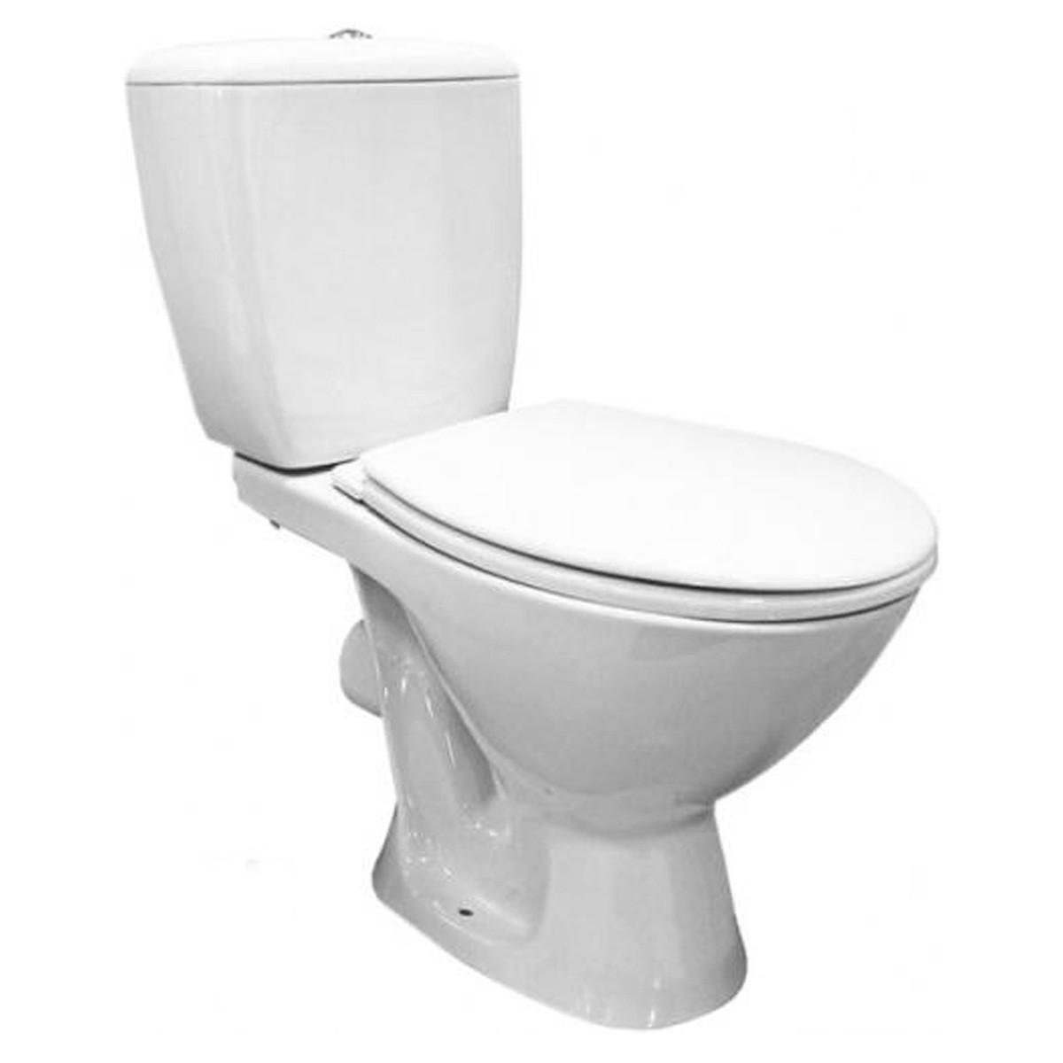 Компакт Cersanit 767 KORAL 011 3/6 с крышкой полипропилен с металлическим креплением (2384860040)