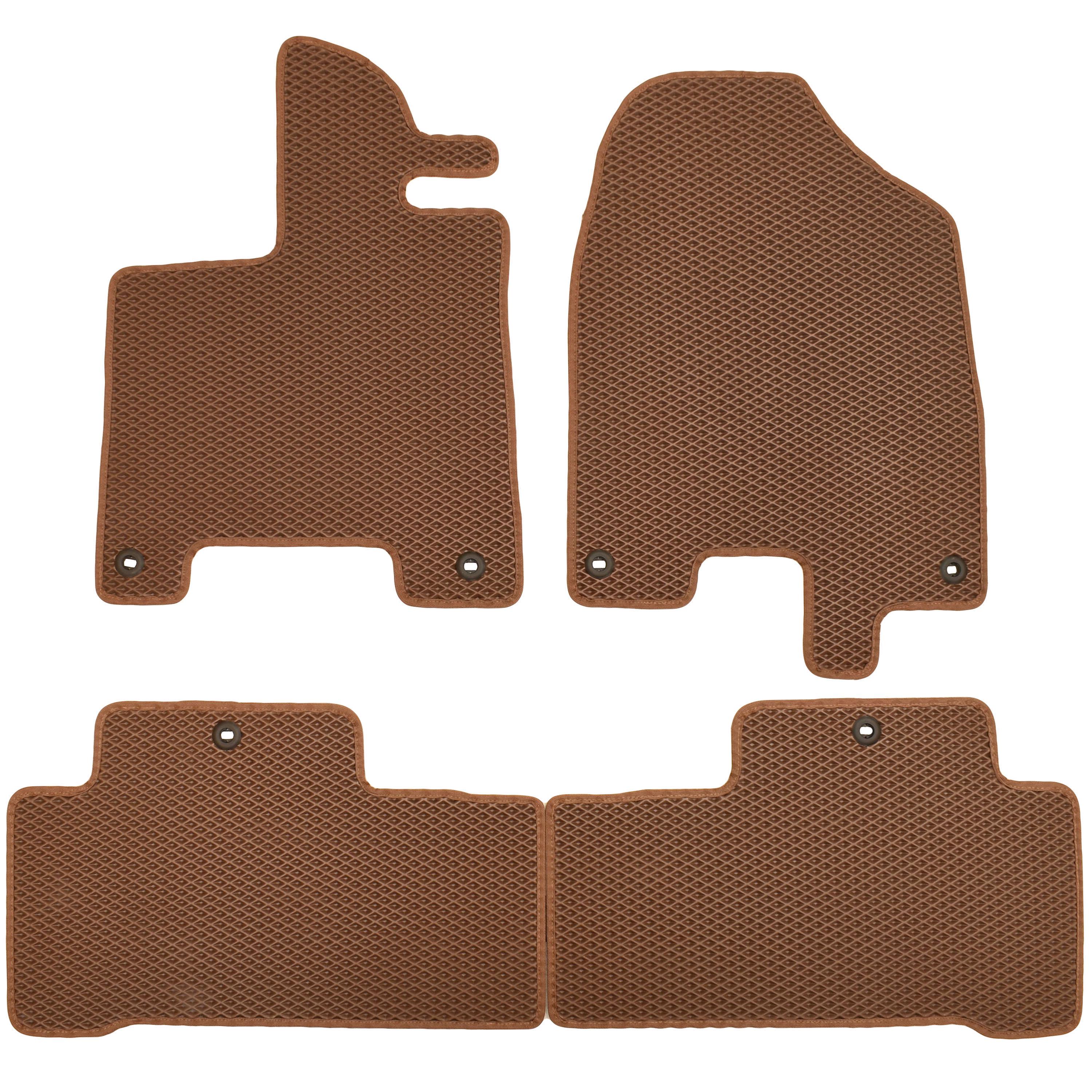 Коврики в салон для Acura MDX '14- EVA-полимерные Коричневый (160827)