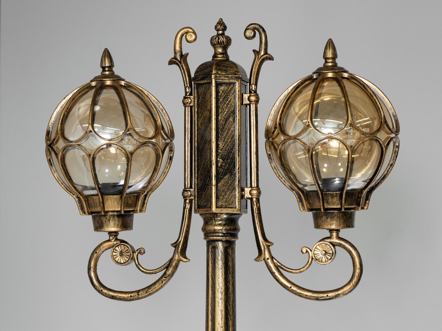 Садово-парковый светильник Бронзовый (DJ118-M/2 GB) - фото 2 Садово-парковый светильник Бронзовый (DJ118-M/2 GB) - фото 2