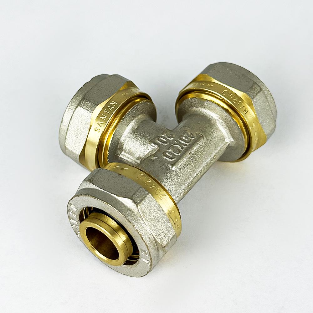 Трійник прохідний SANTAN з проточкою 20х20х20 (25622692) - фото 4 Трійник прохідний SANTAN з проточкою 20х20х20 (25622692) - фото 4